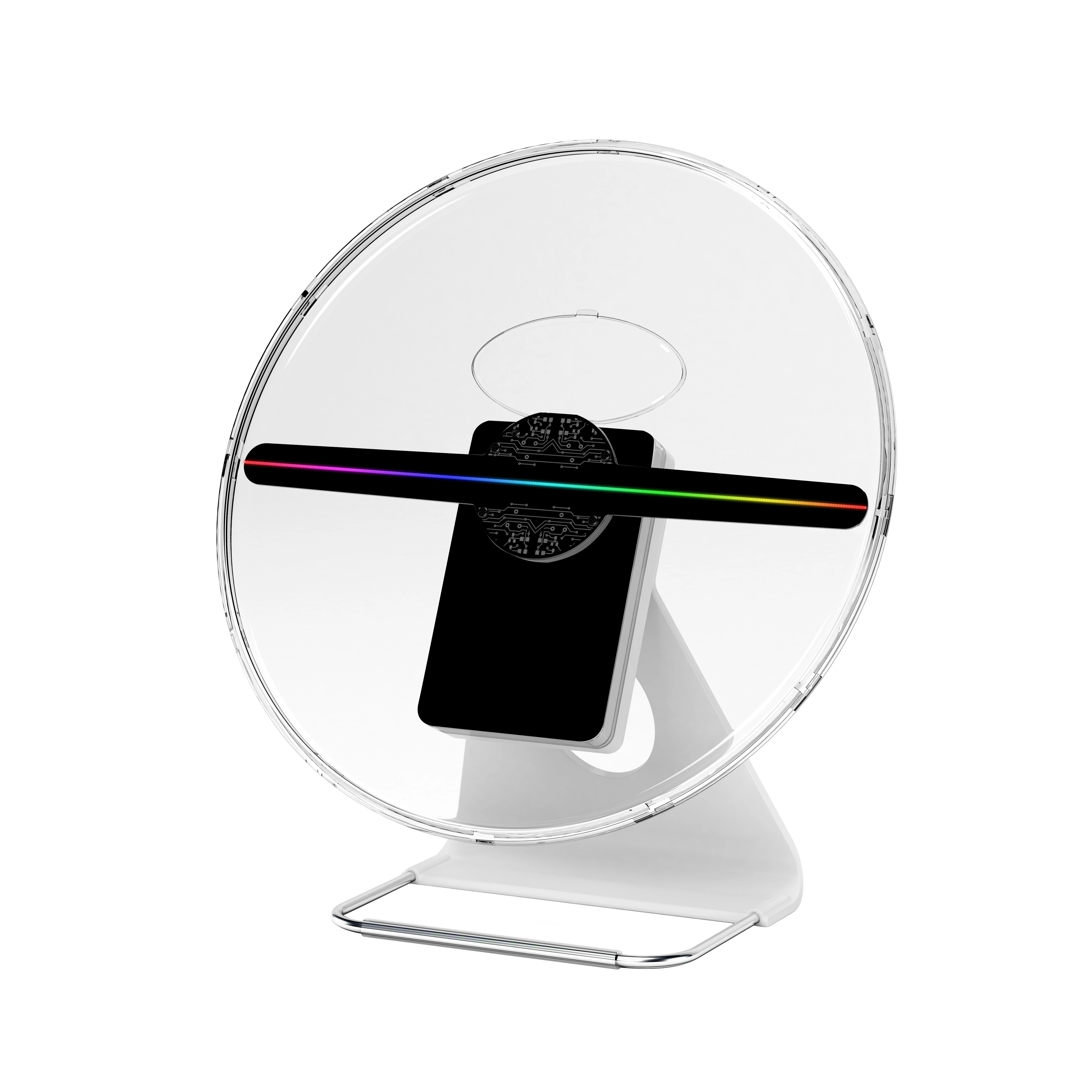 Rechargeable Table Top 3D Hologram LED Fan Screen for Projector