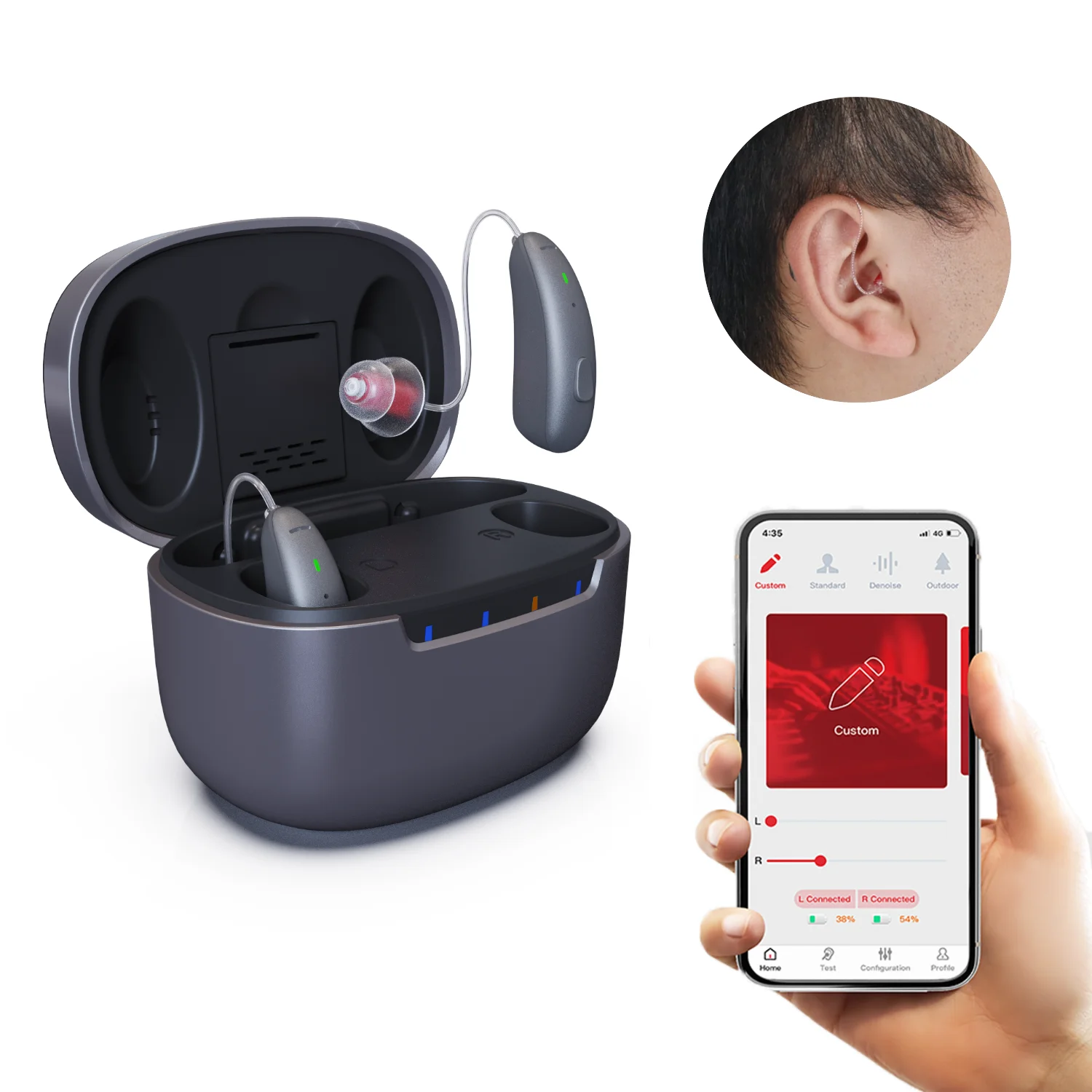 JINGHAO DW2 Medical 4channel Bluetooth Digital Wireless Rechargeable ...