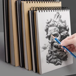 Wholesale Custom Logo Cover Artist Spiral Sketchbook Drawing Watercolor Diy Blank Leaf Thickened Paper Art Class