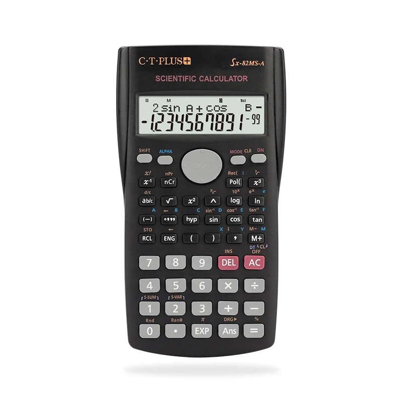 人気のSX-82MS-A学生テスト関数電卓240関数数学科学試験電卓CalculadoraCientifica