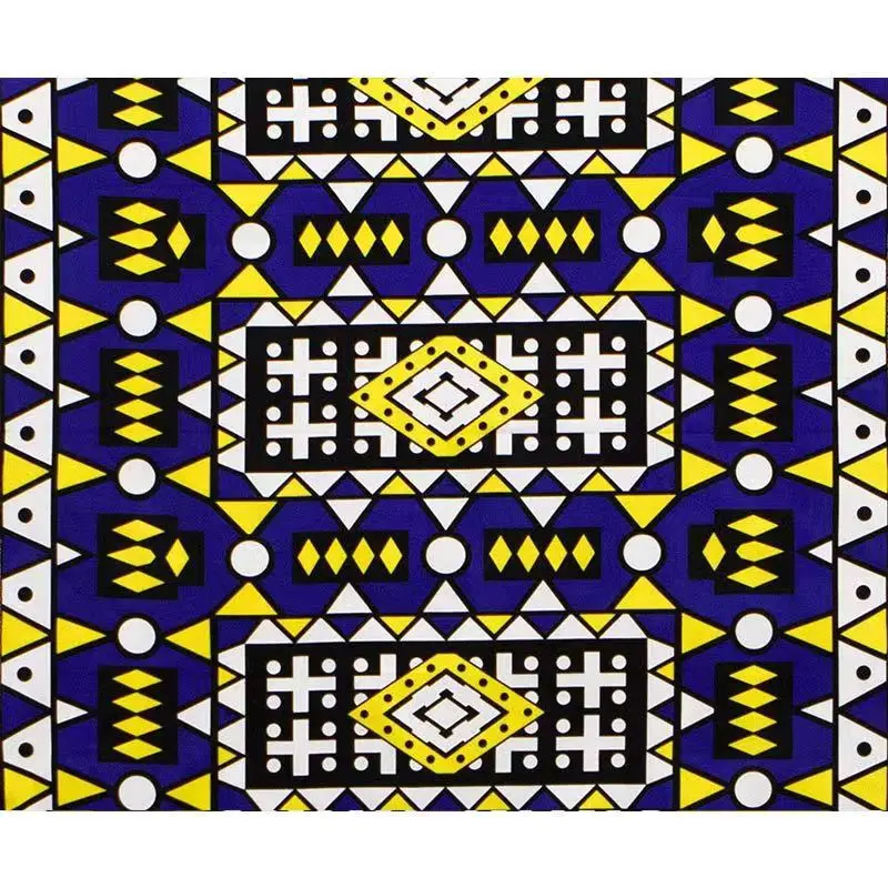 Super Java Anti-Pill African Wax Print Fabric 6 Yards Solid Pattern Ankara Hollandais for Home Textile Use