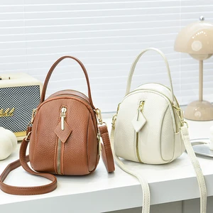 Compact Size Gold Zipper Bolso De Mano Para Mujer Women's Mini Bags Crossbody Bags Top-Selling Small Bag Trendy Handbags