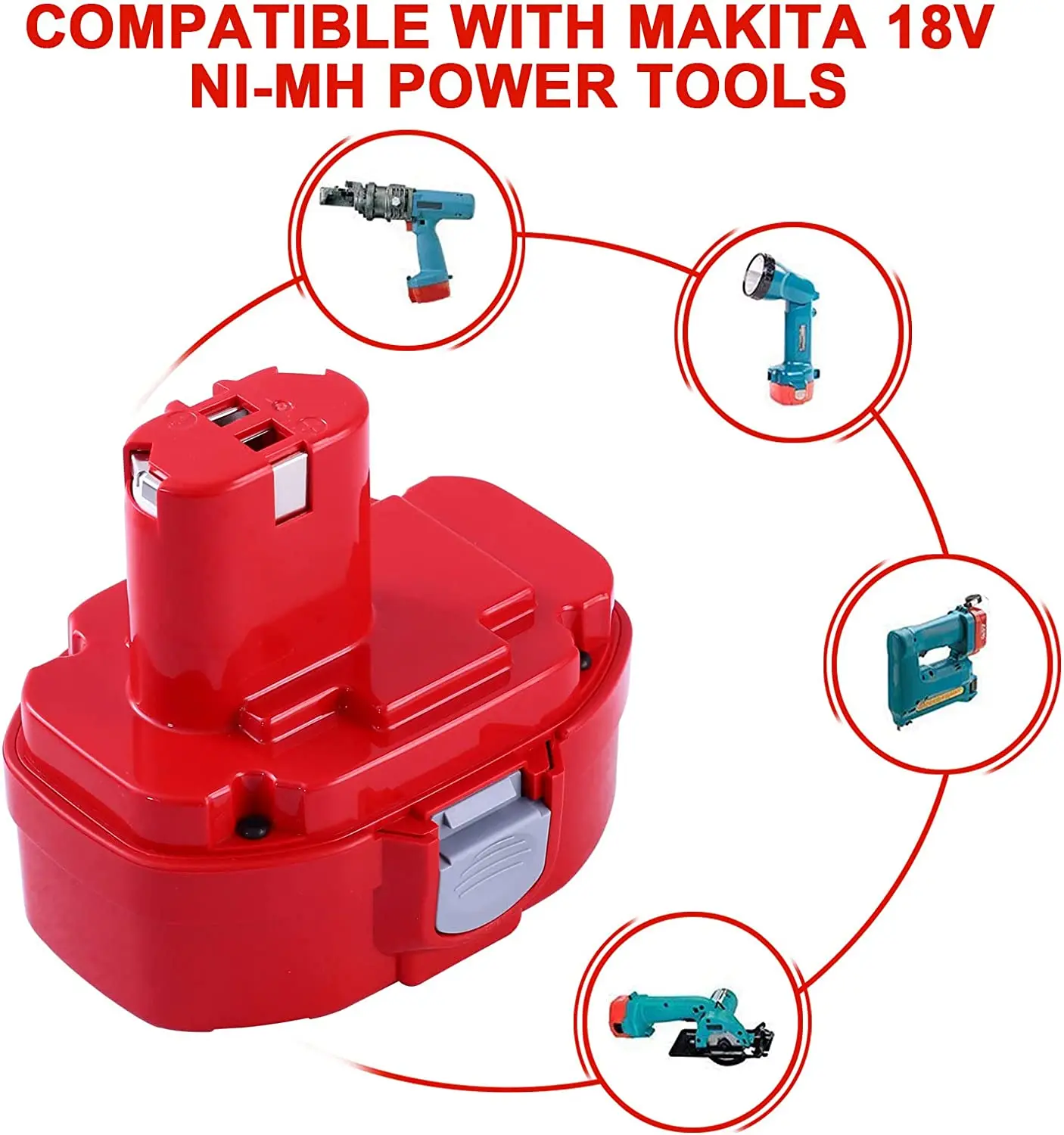 Tool Battery 18v 1500mah Nicd&nimh Battery Replacement For Makita