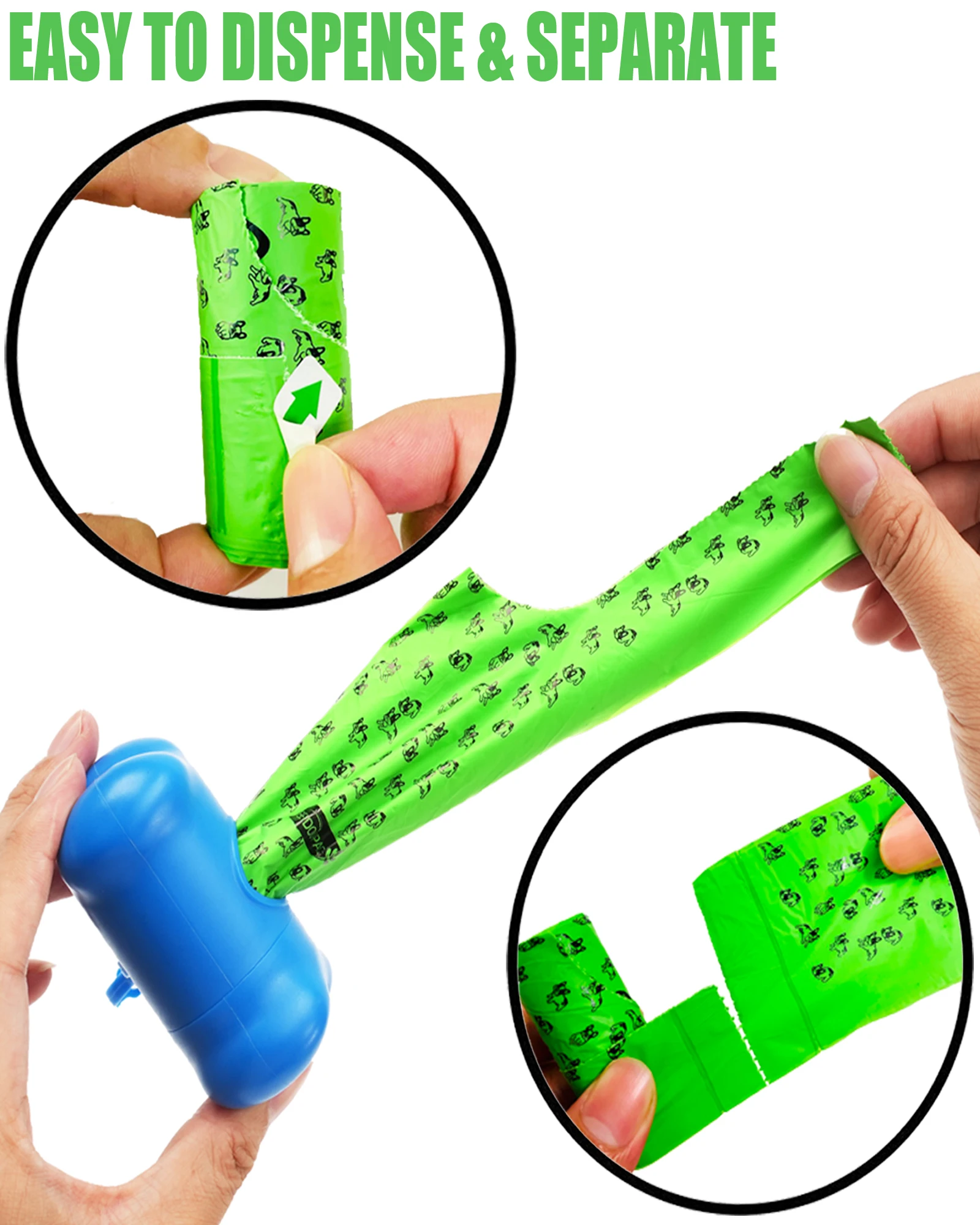 Whosale Plastic Black Green Yellow Vest Handle Pet Garbage Waste Poo