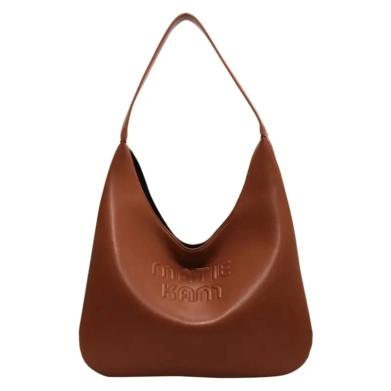 Custom Embossed Logo Lady 2024 Women's Handbag Fake Designer Vegan Black Leather Hobo Bolso Mini Handbag Bags for Women