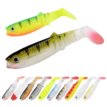Palmer 80mm 100mm 125mm paddle tail soft plastic baits fishing lures combo bionic Spain carp bait artificial fishing lures set