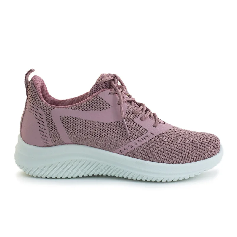 Summer Breathable Woven fabric mesh Comfortable Lightweight Casual shoes Plus-size Wholesale  women sports shoes