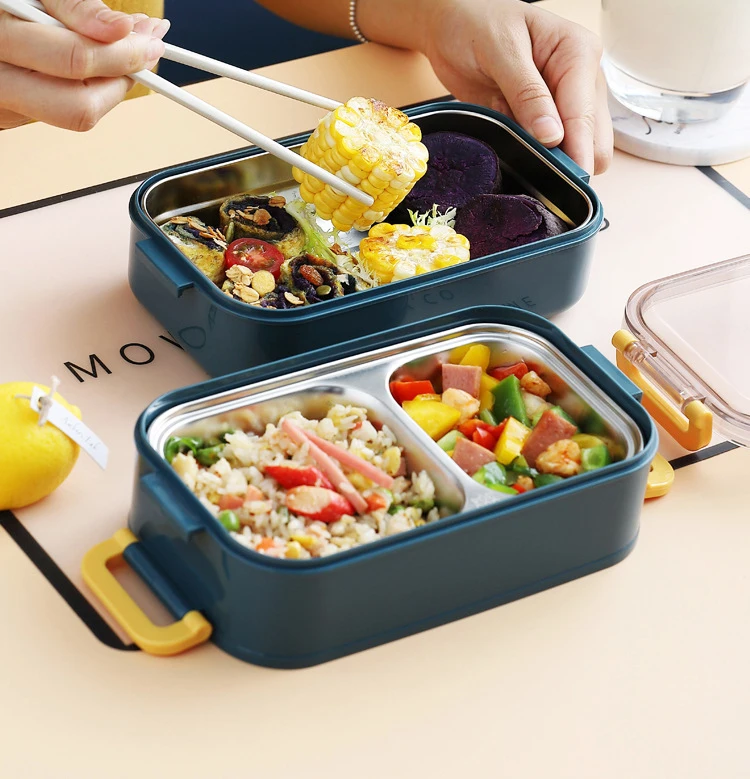 1.1l/1.6l/2.2l Keep Food Warm Lunch Box Layered Thermal Food Containers ...