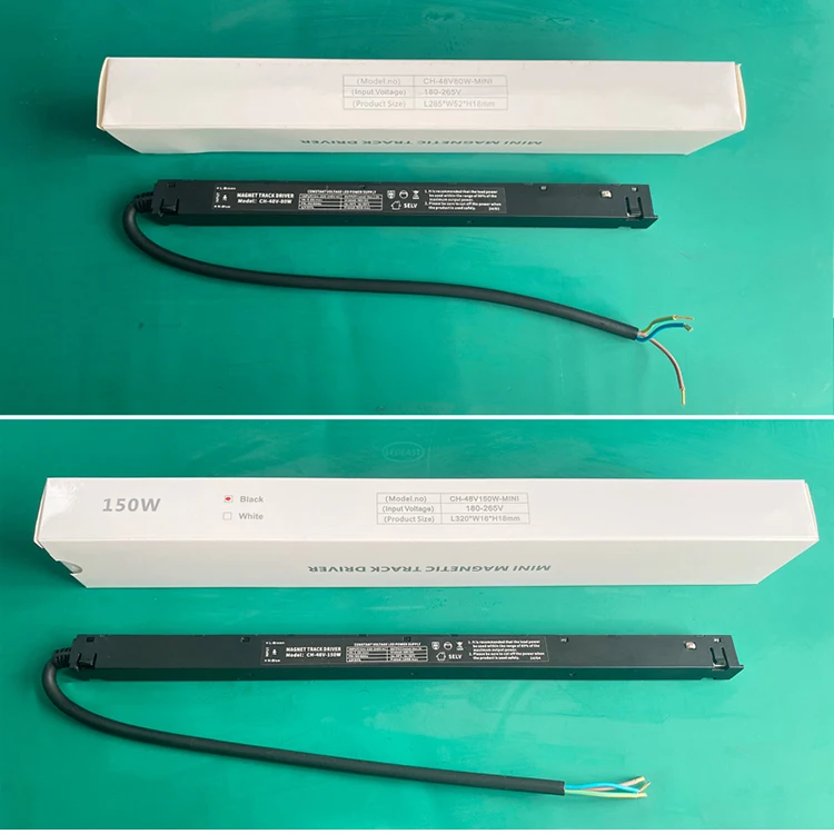 LEDEAST CH-48V-150W AC220-240V Input DC48V Output 150W Magnetic Track Light Slim LED Driver Power Supply