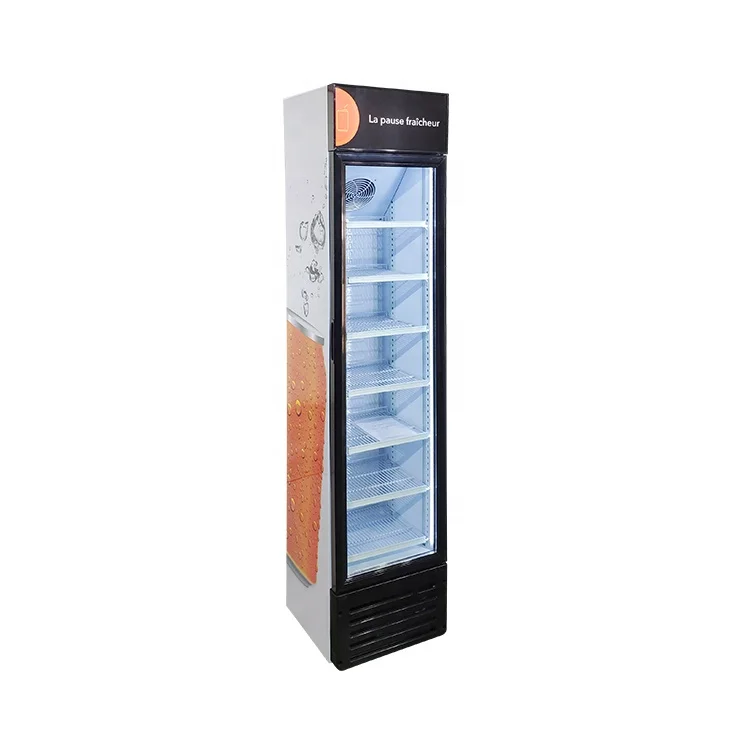 Meisda SC145B 145L Single Door Commercial Glass Display Showcase Drink Coolers Upright Fridge for Sale