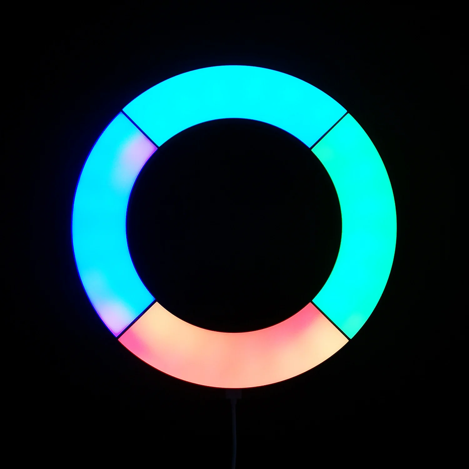 APP Control Led Light USB Quantum Honeycomb Wall Lamp Smart Light Multi Colored Quarter Ring Lights for Wall Decoration