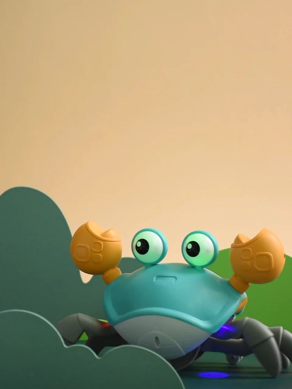 Electric Induction Cute Crab Toy Simulation Crab Crawling With Light