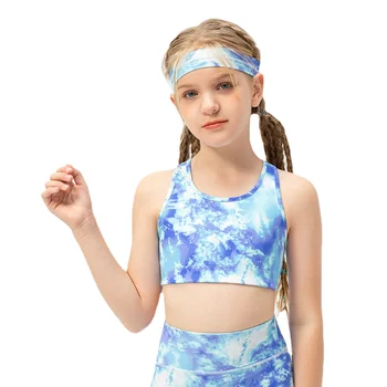 2023 Custom Kids Wear Workout Bra Child High Quality Kids Sport Bra For ...