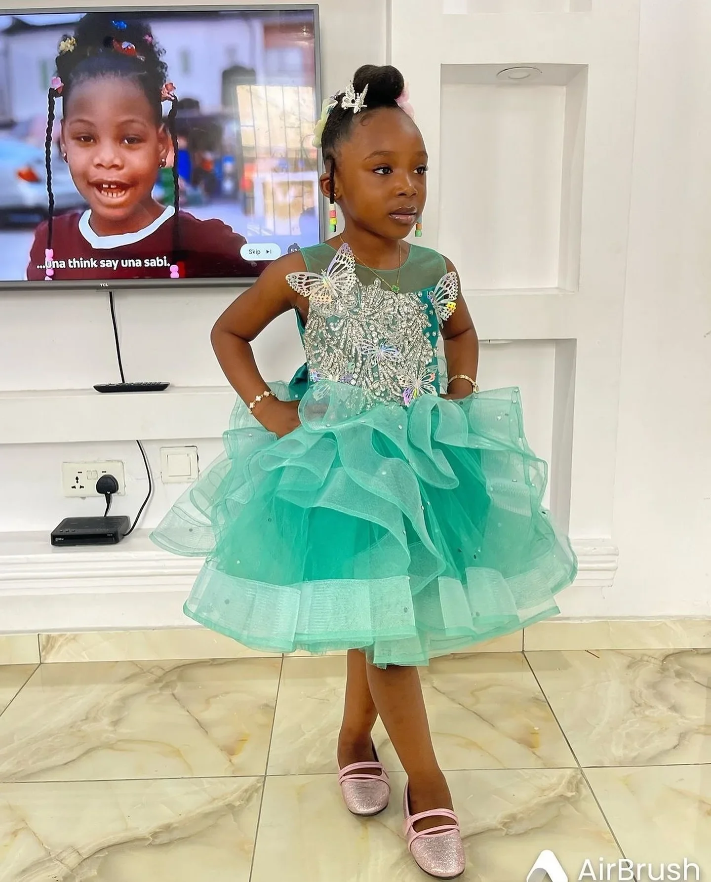 Green Beaded Flower Girl Dresses Knee Length Flowergirl Dress Princess Baby Kids  Girls Birthday Party Gowns| Alibaba.com