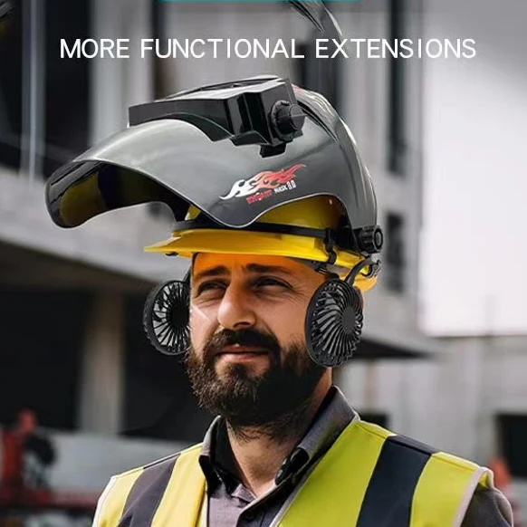 HBC Hot Selling Summer Construction Site Sos Air Conditioning Safety Fan  Helmet With Cooling Fan