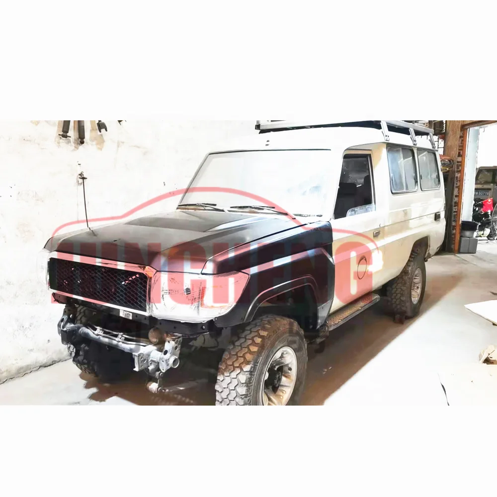 Ressorts à Gaz Capot Pour Toyota Land Cruiser 70 Series - Kit Conversion - Facile à Installer - Noir