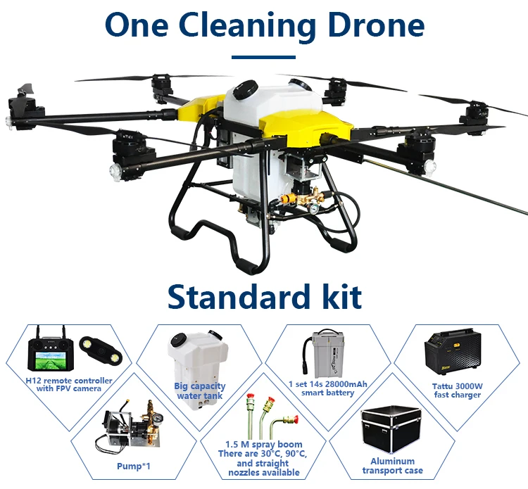 Joyance Industry Drone Mop Cleaning Power Wash Drone For Wall Window