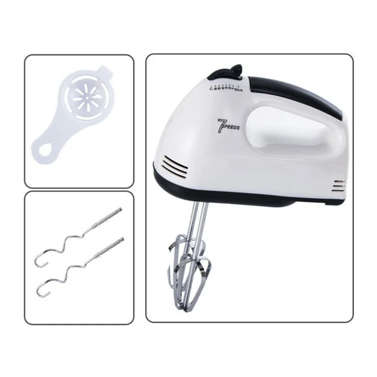 P1337 Multifunctional Mini 7 Speed Electric Handheld Mixer Egg Beater Automatic Cream Food Cake Baking Dough Mixer Food Blender