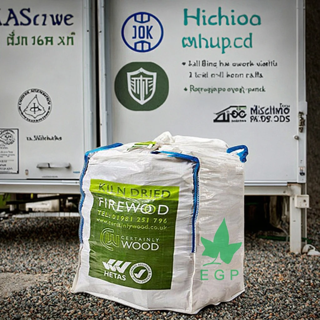 1000kg Jumbo Tonn Bag PP Material FIBC Bags with Bottom Discharge and Top Fill Spout for Bulk Product Storage Transportation