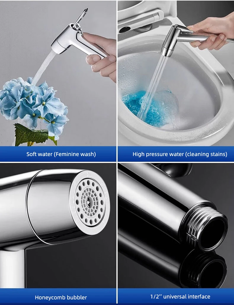 Luxury Bidet Spray Douche Bidet Faucet High Pressure Feminine Wash Clean Anus Jet Hand Bidet Sprayer details