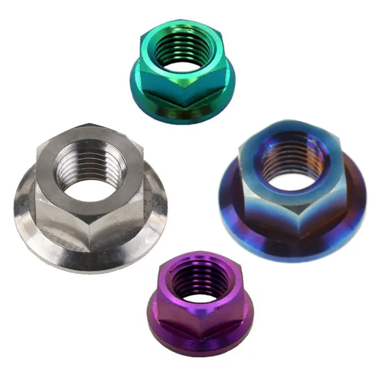 DIN6923 SS201 SS304 SS316 M6 M7 M8 M10 Large Hex Flange Nut With Serrated