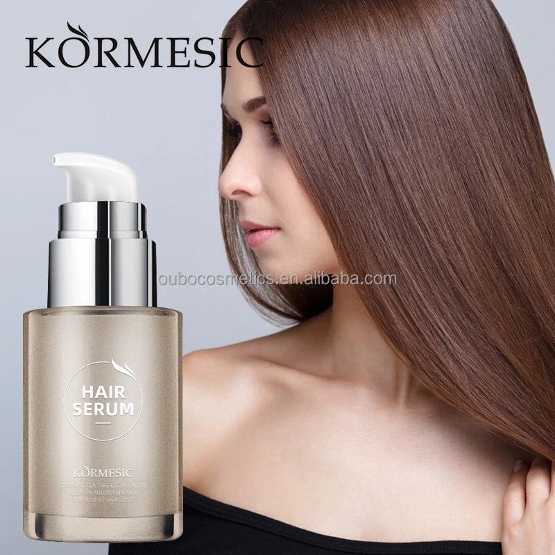 KORMESIC OEM ODM Private Label Hair Oil Care Silky Smooth Tea Tree Anti Hair Loss Oil Serum for Hair