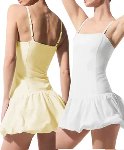 Women's Lightweight Breathable Quick Dry Golf & Tennis Wear Summer Apparel with Customizable Fitness Dress With Pocket Shorts