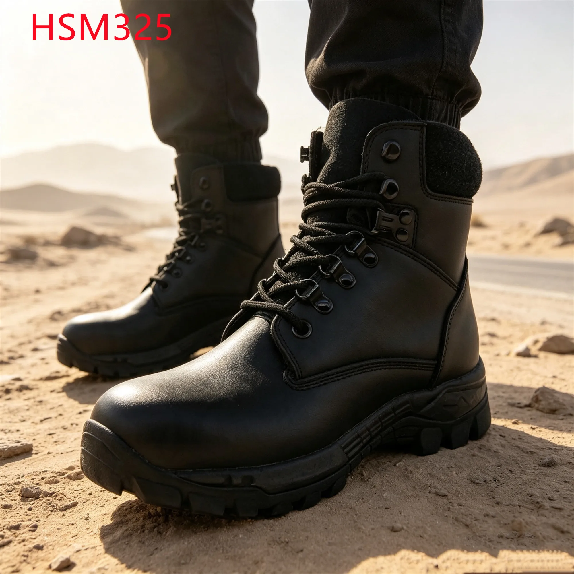 LXG,nasty Conditions Steel Toe Insert Hua Singh Combat Boots Dune Crossing Suede Leather Collar Design 6'' Tactical Boots HSM325