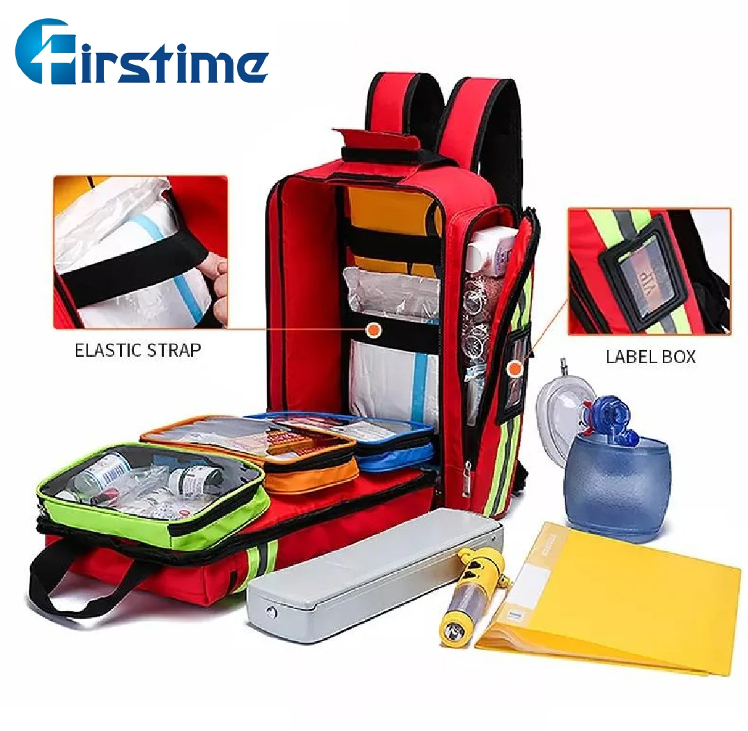 Firstime Empty Trauma Paramedic First Aid Kit Medical Collection Luxury Trolley Bags Medic