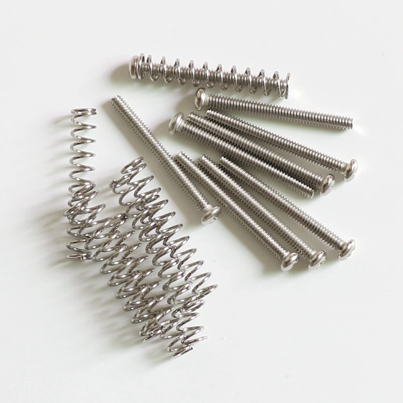 348 Us Standard 2.5mm Lp Humbucker Guitar Pickup Screws With Springs
