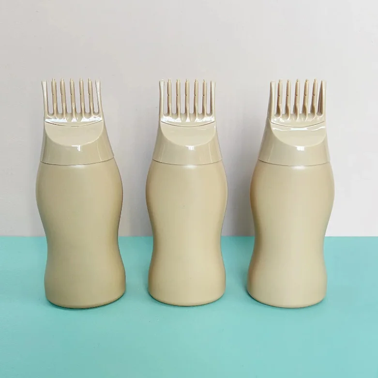 Factory Direct Sales of a Variety of Capacity 170ml 180ml 240ml 300ml Hdpe Hair Essential Oil Comb Bottle
