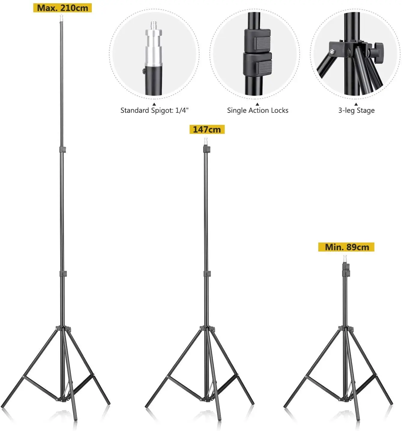 Softbox Lighting Kit Photography Continuous Photo Studio Equipment E27 Socket 5500K Video Lighting Bulb for Filming Portraits