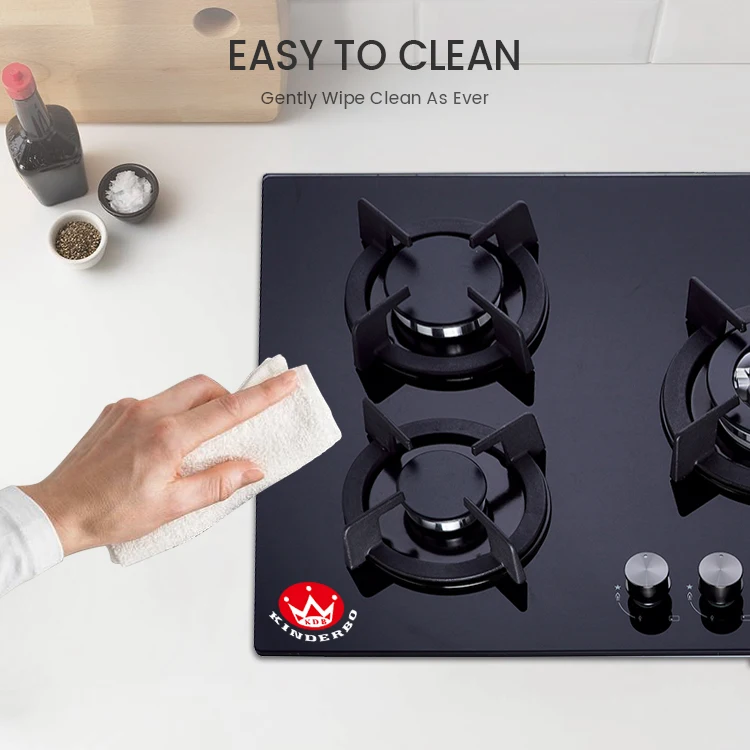 Factory Wholesale Tempered Glass Kitchen Appliance Five Burner Built In