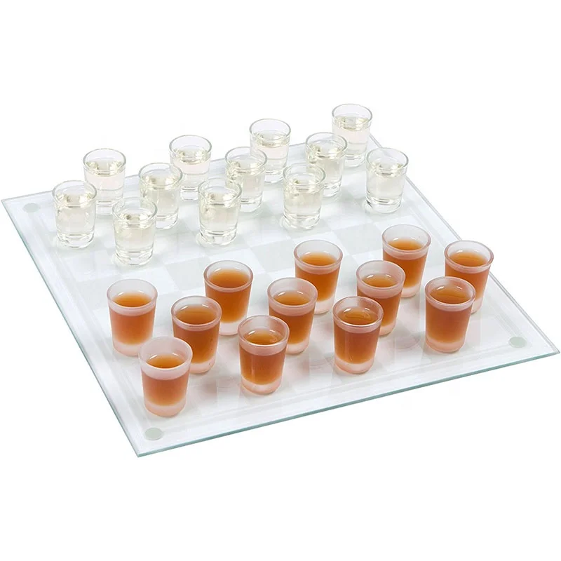 Lead Free Glass Shots Board Game Drinking Checkers Game Set Buy