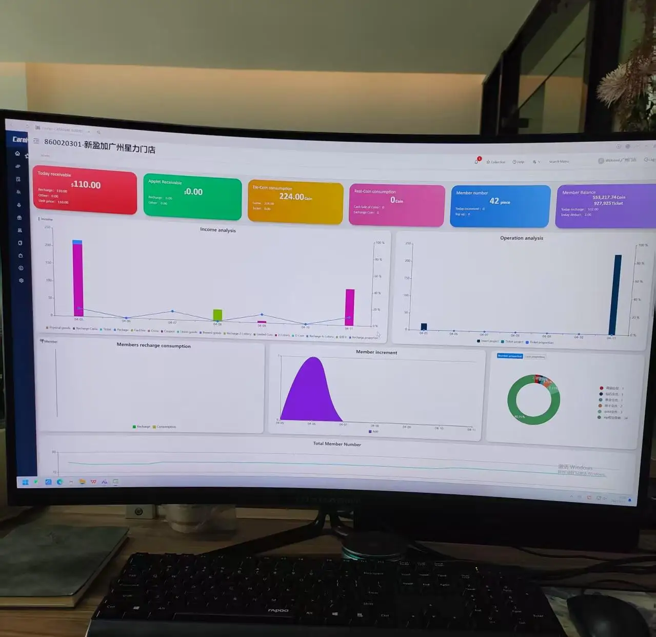 Arcade Game Center Intellird Reader Payment System Token Open VIP Card for Business Management System
