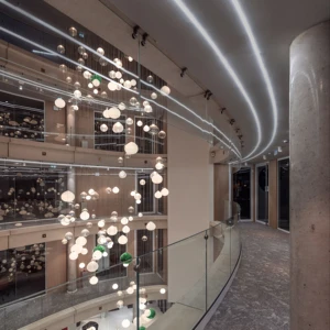 ECOJAS High Quality GLass Lighting for Hotel Lobby Shopping Mall Site Customize Chandelier