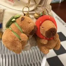Hot Selling Capybara Plush Keychain Toy Backpack Pendants Stuffed Capibara Plush Keychain Doll