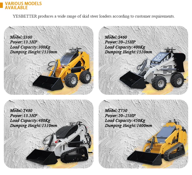 Small skid steer loader  factory