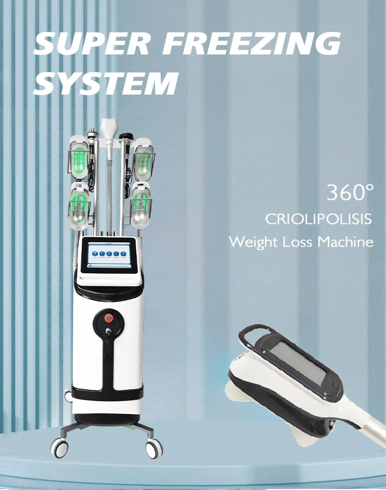 Cryolipolysis Slimming Machine 5 Handles Cryolipolysis And Cavitation Fat Freezing Machine Cryolipolysis