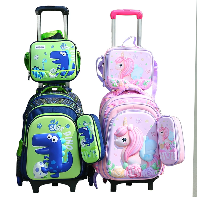 KIDPLACE Primary School Bags Students in Sets Trolley Backpack - Main Image
