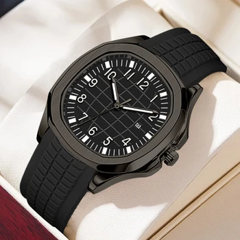 2024 Luxury Men's Sport Watch Custom Made in China OEM Watches with Logo Wholesale Black Arabic Dial Watches for Men