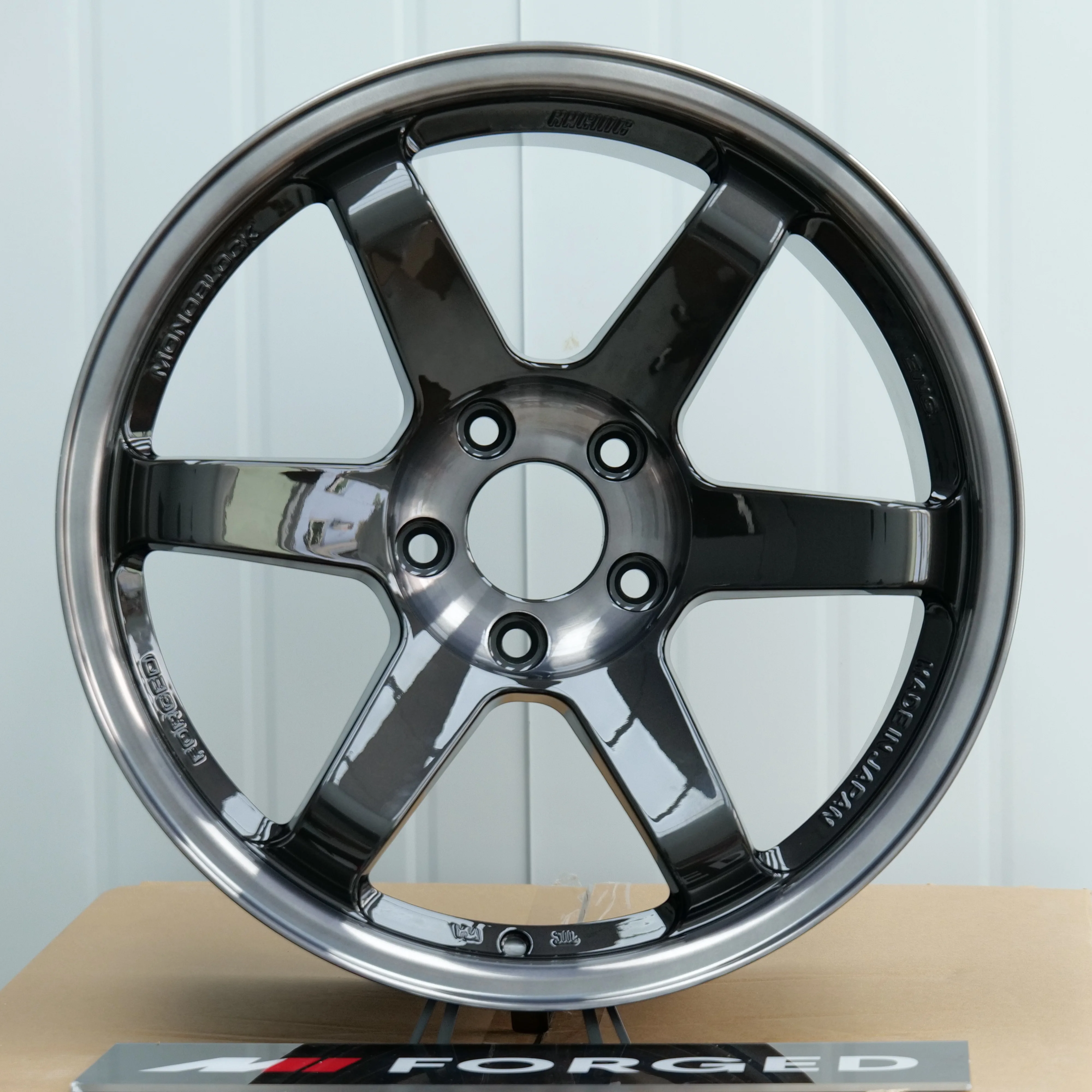 High Performance TE37 Saga Rims - Silver Grey Forged Sport