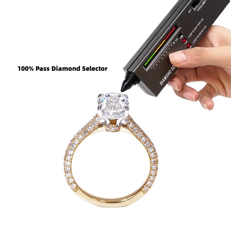 Tianyu Custom Jewelry 1 2 3 4 5 10 Carat Real 14K 18K Oval Lab Created CVD Wedding Solid Gold Lab Grown Diamond Engagement Ring