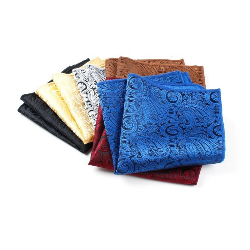 Деловые мужские квадраты из полиэстера с принтом