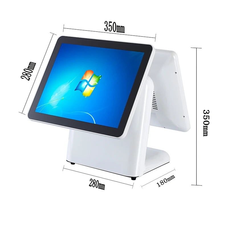 CJ Legend T620D Double Screen Pos Terminal 15 Inch Pos Pc Touch Screen Point of Sale Retail