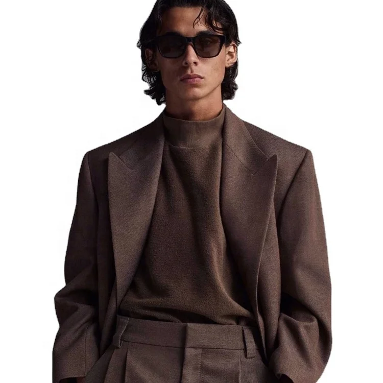 Nice Gentleman Notched Lapel Male Three-pieces Suits Groom Wedding Suit Coat Pant Men Casual blazer