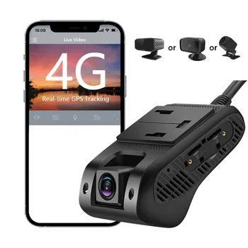Jimi JC261P 4G Dash Cam with Dual Cameras, Live Streaming, GPS
