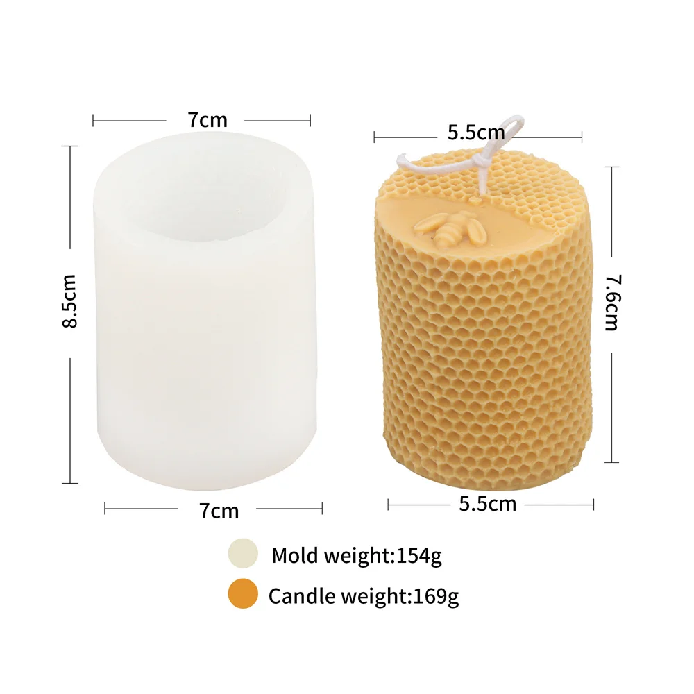 Candle Mold Honeycomb Silicone  Beeswax Mold Honeycomb Candle