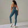 6610 cross bra + pants set   deep green