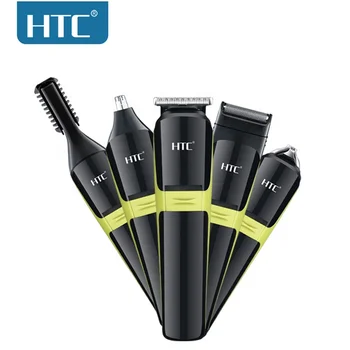HTC AT-1326 5 In 1 Men's Hair Clipper Trimmer Rechargeable Hair Grooming Kits Shaver Nose Hair Trimmer